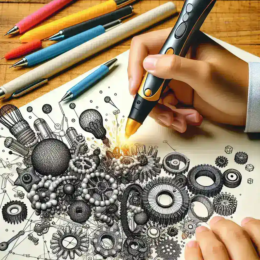 ¿Cómo dibujar estructuras mecánicas intrincadas con un bolígrafo 3D?
