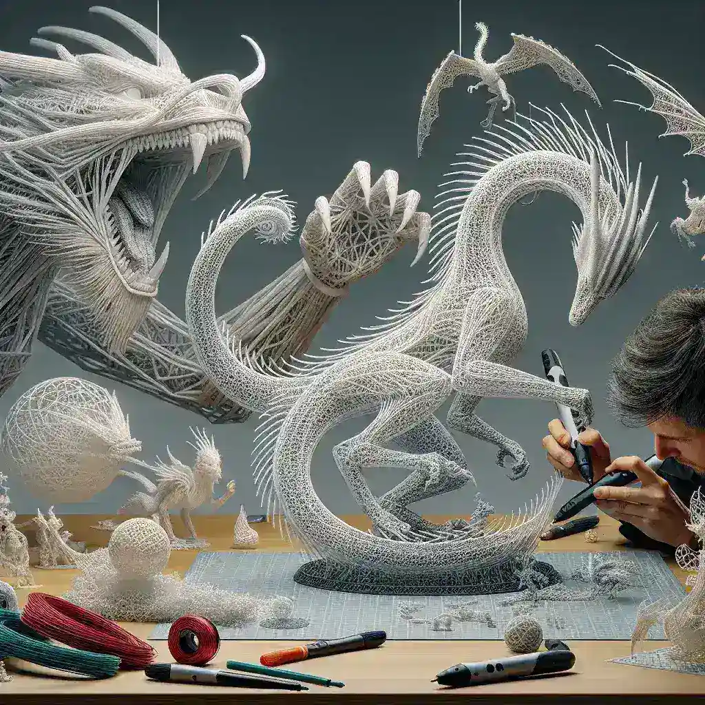 ¿Cómo crear modelos en 3D de criaturas míticas con un bolígrafo 3D?
